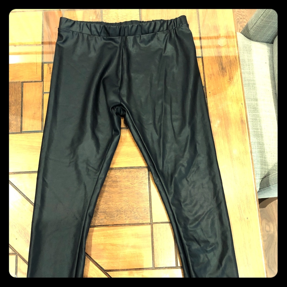 Faux leather leggings